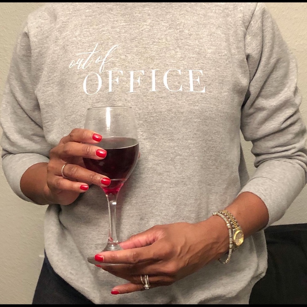 Out of Office Sweatshirt (handmade) - Picture 2 of 2